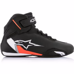 Alpinestars Sektor Chaussures de moto, noir-blanc-rouge, taille 47 pour Hommes