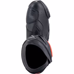 Alpinestars Supertech R Bottes de moto, noir-rouge-jaune, taille 42 pour Hommes