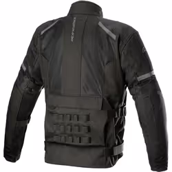 Alpinestars Crosshill WP Air Veste textile de moto, noir, taille M pour Hommes