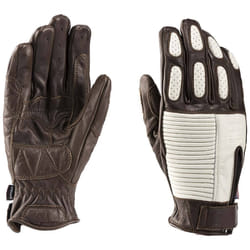 Blauer Banner Gants de moto, blanc-brun, taille L pour Hommes