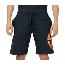 Short Homme - SERGIO TACCHINI - Marine/Orange - Taille élastique - 100% Coton