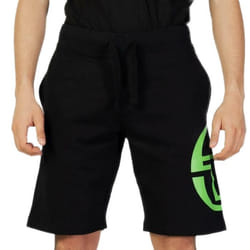 Short Homme Noir Sergio Tacchini Pollici - Vert - Taille élastique - 100% Coton