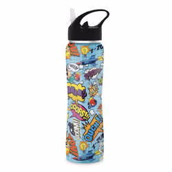The Steel Bottle TSBMW43COM, 500 ml, Utilisation quotidienne, Multicolore, Acier, Comic, Homme/femme