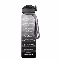 The Steel Bottle MWB1L2BW, 1000 ml, Utilisation quotidienne, Noir, Blanc, Tritan, Bouchon à vis, Noir