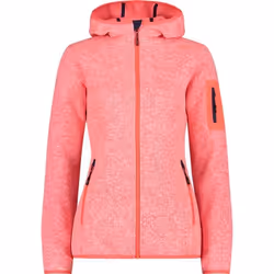 Veste CMP Femme Zip Hoodie - Randonnée - Gris - Manches longues