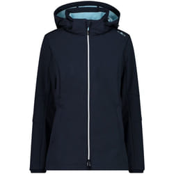 cmp femme veste à  fermeture éclair capuche bleu