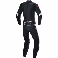 Alpinestars Stella GP Plus Costume de moto deux pièces pour dames, noir-blanc-rouge, taille 42 pour Femmes