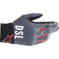 Alpinestars AS-DSL Shotaro Gants de moto, gris-rouge, taille M pour Hommes