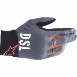 Alpinestars AS-DSL Shotaro Gants de moto, gris-rouge, taille 2XL pour Hommes