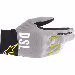 Alpinestars AS-DSL Shotaro Gants de moto, gris-jaune, taille M pour Hommes
