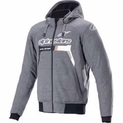 Alpinestars Chrome Ignition Veste textile de moto, noir-gris-blanc, taille L pour Hommes