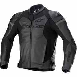 Alpinestars GP Force Veste en cuir de moto, noir, taille 48 pour Hommes