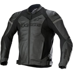 Alpinestars GP Force Veste en cuir de moto, noir, taille 48 pour Hommes