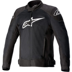 Alpinestars T-SP X Superair Veste textile de moto, noir-blanc, taille M pour Hommes