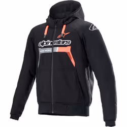 Alpinestars Chrome Ignition Veste textile de moto, noir-rouge, taille 4XL pour Hommes