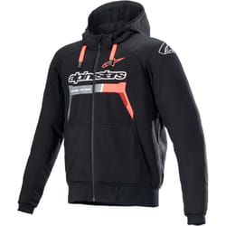 Alpinestars Chrome Ignition Veste textile de moto, noir-rouge, taille 4XL pour Hommes