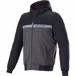 Alpinestars Chrome Street Veste textile de moto, noir-gris, taille 2XL pour Hommes