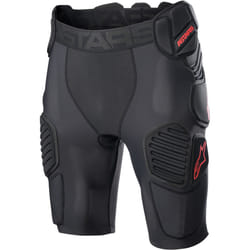 Alpinestars Bionic Pro Short protecteur, noir-rouge, taille XL pour Hommes