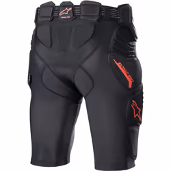 Alpinestars Bionic Pro Short protecteur, noir-rouge, taille XL pour Hommes