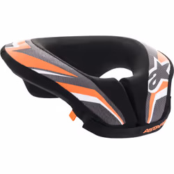 Alpinestars Sequence Garde-cou de motocross pour jeunes, noir-orange, taille L XL