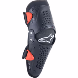 Alpinestars SX-1 Protecteur de genou pour les jeunes, noir-rouge, taille L XL