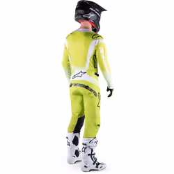 Alpinestars Techstar Push Maillot de motocross, jaune, taille L pour Hommes