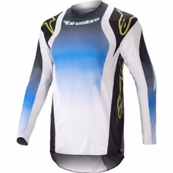 Alpinestars Techstar Push Maillot de motocross, bleu, taille L pour Hommes