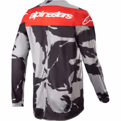 Alpinestars Racer Tactical 2023 Maillot de motocross, gris-rouge, taille L pour Hommes - Vue supplémentaire 4
