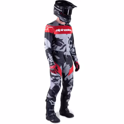 Alpinestars Racer Tactical 2023 Maillot de motocross, gris-rouge, taille L pour Hommes - Vue supplémentaire 5