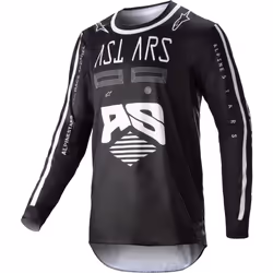 Alpinestars Racer Found Maillot de motocross, noir, taille L pour Hommes