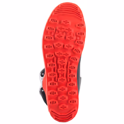 Alpinestars Tech-T Bottes de moto, blanc-rouge, taille 44 45 pour Hommes