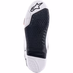 Alpinestars Tech 10 Supervented Bottes Motocross, blanc-rouge, taille 47 pour Hommes