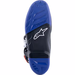 Alpinestars Tech 7 Bottes de motocross, noir-blanc-bleu, taille 47 pour Hommes