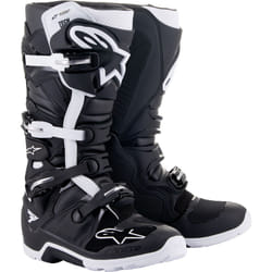 Alpinestars Tech 7 Enduro Drystar Bottes Motocross, noir-blanc, taille 45 46 pour Hommes