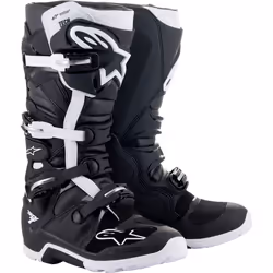 Alpinestars Tech 7 Enduro Drystar Bottes Motocross, noir-blanc, taille 45 46 pour Hommes