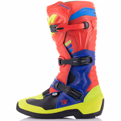 Alpinestars Tech 3 Bottes motocross, rouge-bleu, taille 40 41 pour Hommes
