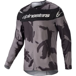 Alpinestars Racer Tactical 2023 Maillot de motocross, noir-gris, taille M pour Hommes