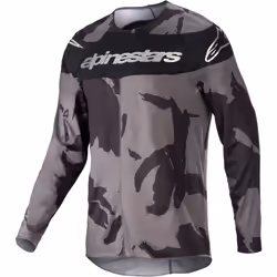 Alpinestars Racer Tactical 2023 Maillot de motocross, noir-gris, taille M pour Hommes