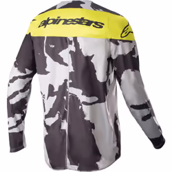 Alpinestars Racer Tactical 2023 Maillot de motocross pour les jeunes, gris-jaune, taille L