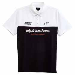 Alpinestars 1213-41200-1020-S, T-shirt polo, Adulte, Mâle, Noir, Blanc, S, SML
