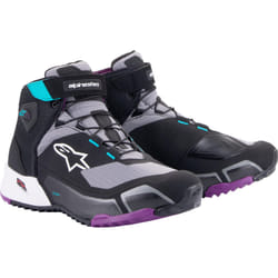 Alpinestars Stella CR-X Drystar Chaussures de moto pour dames, noir-gris-pourpre, taille 44 pour Femmes