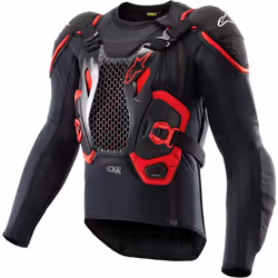 Alpinestars Tech-Air Off-Road Chemise de protection d’airbag, noir-rouge, taille M pour Hommes