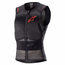 Alpinestars 6508123-009-XL, Mâle, Veste de moto, Noir, Rouge, Transparent, XL, SML