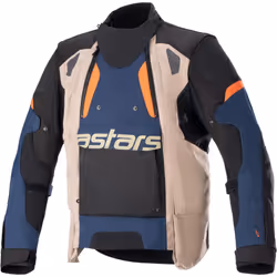 Alpinestars Halo Drystar Veste textile de moto, bleu-beige, taille L pour Hommes - Vue supplémentaire 2