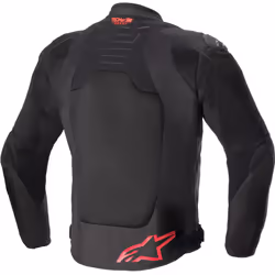 Alpinestars SMX Air Veste textile de moto perforée, noir-rouge, taille L pour Hommes