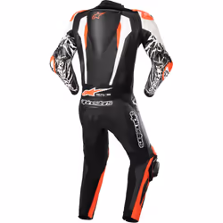 Alpinestars Absolute V2 Costume en cuir de moto une pièce, noir-blanc-rouge, taille 52 pour Hommes