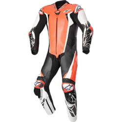 Alpinestars Absolute V2 Costume en cuir de moto une pièce, noir-blanc-rouge, taille 52 pour Hommes