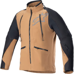 Alpinestars Hyde XT Stretch Drystar XF Veste textile de moto imperméable, noir-beige, taille M pour Hommes