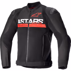 Alpinestars SMX Air Veste textile de moto perforée, noir-rouge, taille 4XL pour Hommes