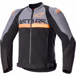 Alpinestars SMX Air Veste textile de moto perforée, noir-gris-orange, taille XL pour Hommes